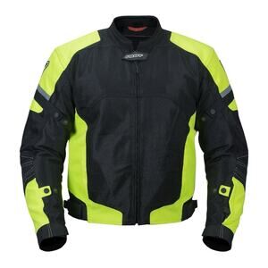 Pilot Motorsport Direct Air Mesh Motorcycle Jacket Hi-Vis, Sz Men S 34-36 Chest